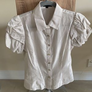 Alice Ritter Size 6 puff sleeve button down